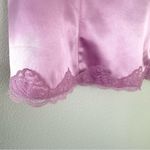 Vintage Y2K Satin Babydoll Tank Top by R.Q.T. Sz M NWT Deadstock Pink Lace Size M Photo 2