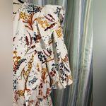 My Danielle Women’s Long Ruffle Dress Earthtone Floral Drop Waist Sz Lg NWOT Photo 6