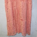 Love, Fire Love Fire Peachy Coral Halter Neck Sleeveless Mini Lace Dress size medium Photo 2