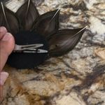 Peacock Feather Brooch with Rhinestone Accent Green Photo 2