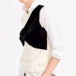J.Crew Collection Natural Denim Top with Velvet Overlay 000 Photo 12