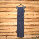 XScape Womens Beaded Collar Jersey Gown Dress Photo 6