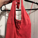 We The Free Waffle knit Red Halter Top Photo 0