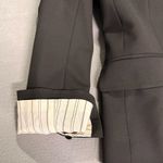 Theory Stretch Wool Blend One Button Tailored Blazer Black Workwear Jacket Photo 3