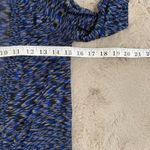 Free People  Women's XS Long Button-Down Cardigan Blue/Black Boho‎ Minimalist Photo 11