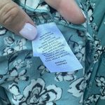 Abound  Puff Sleeve Mini Dress In Teal Mineral Byron Floral Size XL Photo 6