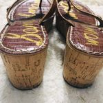 Sam Edelman  Dark Tan Romy Cork Wedge Sandals 9.5 Photo 4