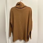 Zenana Outfitters Cozy Tan Oversized Cowlneck  Sweater Photo 1