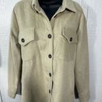 Thread & Supply Camel Long Sleeve Shirt Jacket Shacket Size Medium NWT Photo 3
