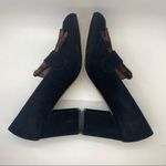 M. Gemi Lettura Block Heel Fringe Loafer Black Size 7 Photo 5