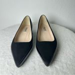 LK Bennett NWOB  London Black Patent Leather Velvet Pointed Toe Loafers Photo 2