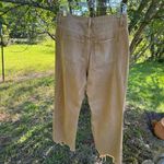 Trendy Tan Distressed Cropped Jeans Size 29 Photo 6