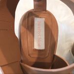 See By Chloe  37 Brown Leather Ankle Strap Wedges Photo 2