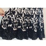 Chelsea and Teodoro Black and white floral print midi skirt Size M Size M Photo 2