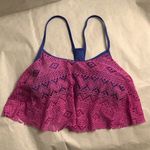 Malibu Swimwear Top EUC Blue Size M Photo 1
