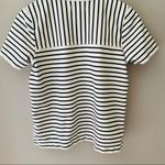 Madewell  Striped Lace-Up Top Black/White Sz Small Photo 7