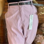 Like an angel LILAC PURPLE SKINNY LEG STRETCH PANTS W/BLACK BELT NWT (2X) Photo 5