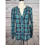 Hollister  Plaid babydoll Shirt Womens‎ size Small Y2K 90s 80s Peplum Milkmaid Photo 7
