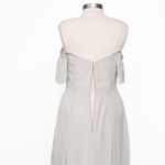 Jenny Yoo  -  Bridesmaid Elsie Off The Shoulder Flutter Sleeve Chiffon Dress Photo 9