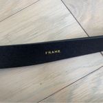 frame denim NWOT Frame Twist Buckle Leather Belt in Black Photo 4