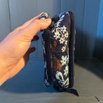 Vera Bradley Large Iconic Blush & Brush Makeup Case-Blue Java Floral Pattern Photo 2