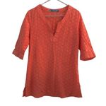 Solitaire SWIM CORAL ORANGE BEACH SUMMER SHORT TUNIC COVER TOP S Photo 1