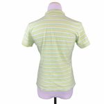 Lilly Pulitzer Preppy Lime Green Striped Polo Shirt Photo 5