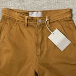 Everlane NWT  Straight Leg Crop - Golden Brown, Cotton (Size 2) Photo 7