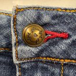 Sound Girl Women's Y2K Denim Mini Skirt Embroidered Pockets‎ Blue Jean Size 7/29 Photo 5