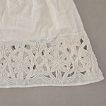 Alice + Olivia  White A-Line Skirt with Lace Detail Size 2 Photo 2