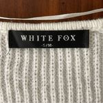 White Fox Boutique White Fox Oversized Relaxed Fit White Chunky Knit Sweater Small/Medium Photo 4