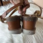 Diba True  Metallic & Brown Leather Strappy Sandals Size 9.5 Photo 8