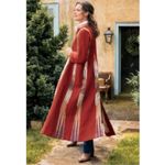 Soft Surroundings  RARE Noir Bedouin Oasis Quilted Tapestry Boho Long Coat XL Photo 3