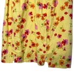 Wild Fable Short Dress Size XXL Yellow Floral Print Smocked Splits Cottagecore Photo 2