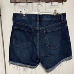 Old Navy High-Rise Slouchy Straight Blue Jean Shorts Classic Cut-Off Size 10 Photo 1