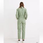 Madewell  Garment-Dyed Relaxed Coverall Jumpsuit in Pale Evergreen Size XXS NWT Photo 7