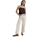 Madewell  Emmett Wide Leg High Waist Corduroy Pants Size 33 Antique Cream NEW Photo 2