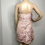 Lulus Start This Party Rose Pink Floral Jacquard Tulip Mini Dress Photo 2