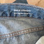 DL1961 Blue Women's Jeans Emily straight ultra high rise vintage 31 Photo 4