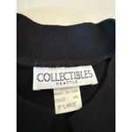 Vintage 90s Women's Black Gold Button Short Sleeved Sweater Dress XL Retroglam Photo 2