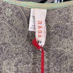 Raga Maxi Dress Rustic Romance Empire Waist Flowy Paisley Print Green NEW XS Photo 10