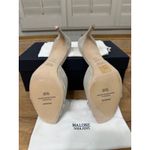 Malone Souliers Lumi 70 Slide Sandal Squared Toe Stiletto Beige 6 US 36.5 EU NIB Photo 10