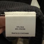 Eileen Fisher Cardigan Size S Gray open weave Silk Blend, Coastal, Beach, Trendy Photo 3