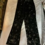 Way to Celebrate Black/Silver Pajama Pant XS Halloween Cozycore Craft Material Black Photo 0