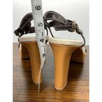 Antonio Melani  Women's Ankle Strap Sandals Platform Heels Strappy Brown Size 9M Photo 6
