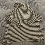 Cha Cha  vente large Creme stripe title neck blouse Photo 2