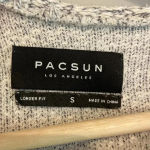 PacSun  Los Angeles Long Sleeve Gray Top Size S Longer‎ Fit Surf Beach Lagenlook Photo 3