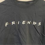Friends The TV Series Raw Hem Short Sleeve Crop Tee Black Size Medium Photo 3