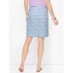 Talbots  EUC Women's Canvas A-Line Medallion Print Skirt Multicolor 10 Photo 1