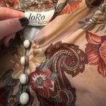 Boho Paisley floral peasant top i Brown Size 4X Photo 2